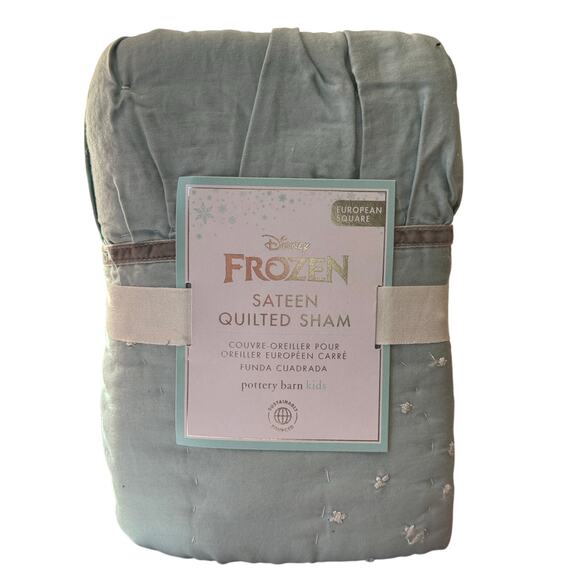 Pottery Barn Kids Other - Pottery Barn Kids x Disney Frozen Euro Sham Aqua Blue 26"x26" NWT